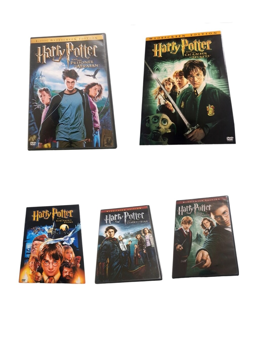 Harry Potter DVD  Movie Collection . 5 Movies